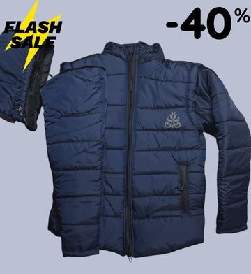 Men’s 2-in-1 Jacket: Removable Sleeves for Sleeveless & Full Sleeve Options